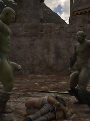 Elf girl fucked by orc