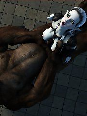 Girl abused by orcs 3d