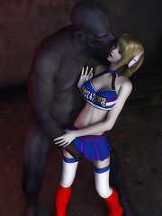 Cute warrior princess fucked by orcs