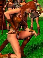 Sexy archer female