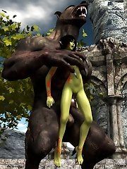 Naked goblin girls